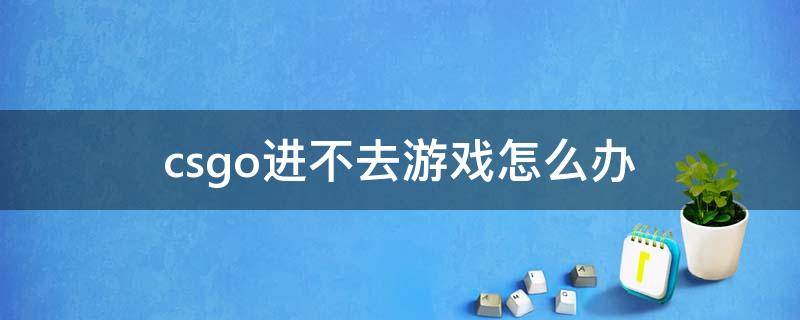 csgo进不去游戏怎么办（csgo进不去游戏怎么办2021）