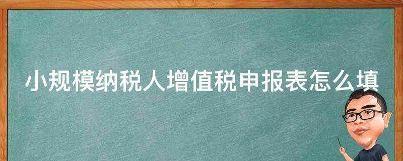 小规模纳税人增值税申报表怎么填（2022小规模纳税人增值税申报表怎么填）