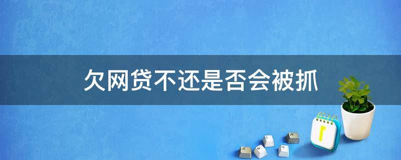 欠网贷不还是否会被抓 网贷欠款会被抓吗