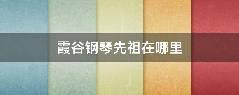 霞谷钢琴先祖在哪里（霞谷的钢琴在哪里）