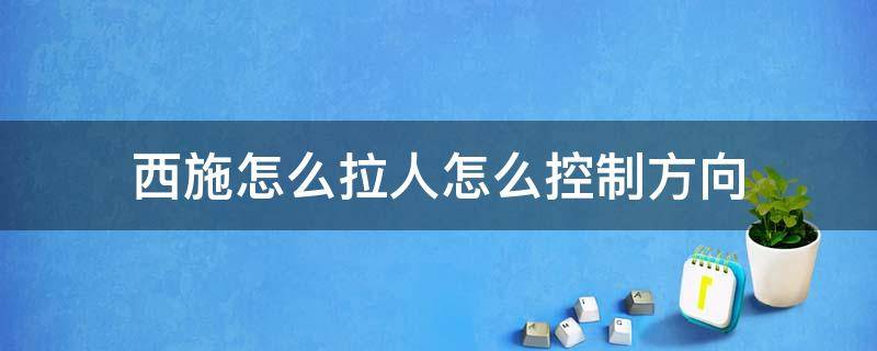 西施怎么拉人怎么控制方向（西施控制人怎么往回拉）