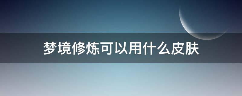 梦境修炼可以用什么皮肤（王者荣耀梦境修炼可以用什么皮肤）