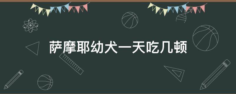 萨摩耶幼犬一天吃几顿（萨摩耶犬一天喂几顿）