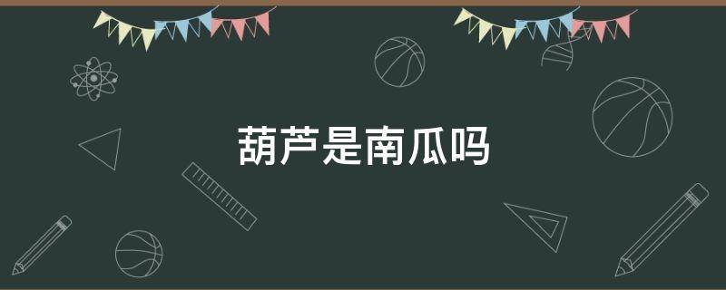 葫芦是南瓜吗 西葫芦是南瓜吗