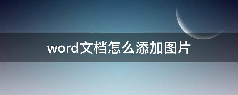 word文档怎么添加图片 手机版word文档怎么添加图片