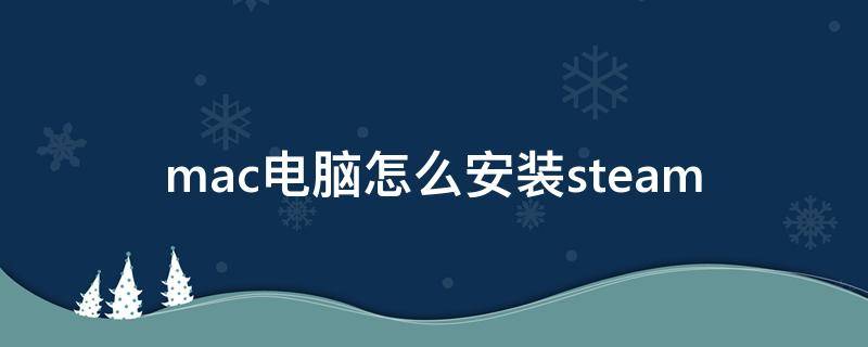 mac电脑怎么安装steam（mac电脑怎么安装ie浏览器）