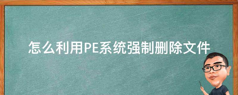 怎么利用PE系统强制删除文件（如何在pe下删除程序）