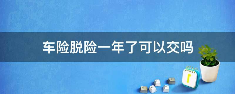车险脱险一年了可以交吗（车脱险一年再交没事吧）