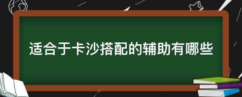 适合于卡沙搭配的辅助有哪些（卡莎辅助搭配）