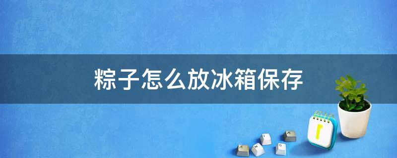 粽子怎么放冰箱保存 粽子可以放冰箱冷藏吗