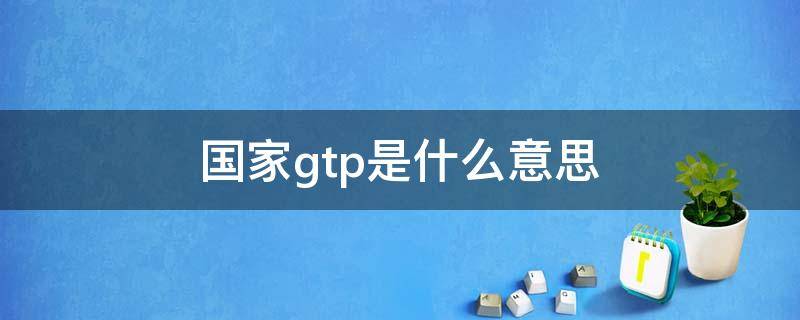 国家gtp是什么意思（各国GTP）