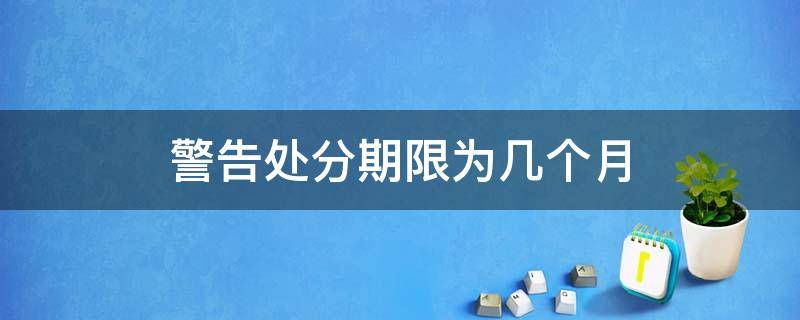 警告处分期限为几个月（严重警告处分期限为几个月）