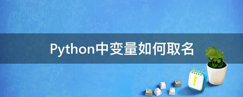 Python中变量如何取名 python变量如何命名