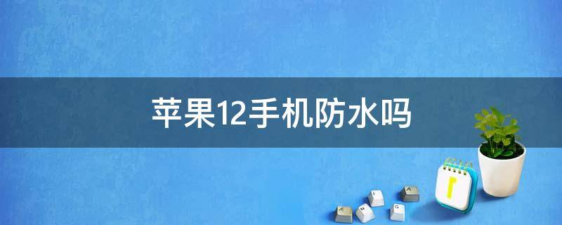 苹果12手机防水吗 苹果12手机防水的吗