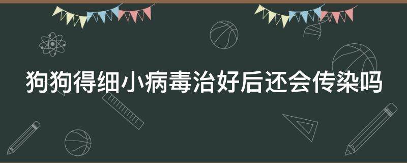 狗狗得细小病毒治好后还会传染吗