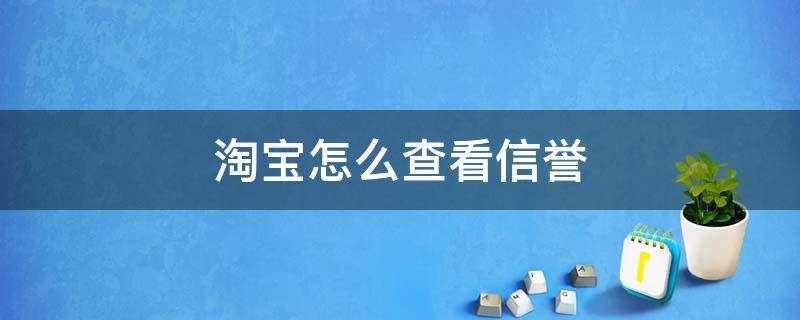 淘宝怎么查看信誉（淘宝怎么查看信誉评级是优秀还是良好）