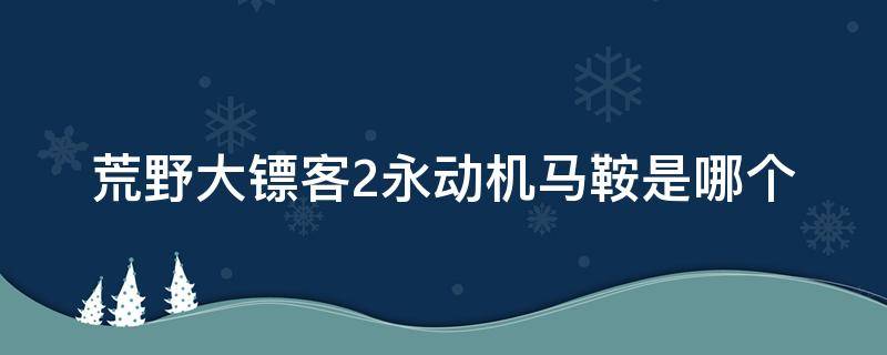 荒野大镖客2永动机马鞍是哪个（荒野大镖客2山狮马鞍永动么）