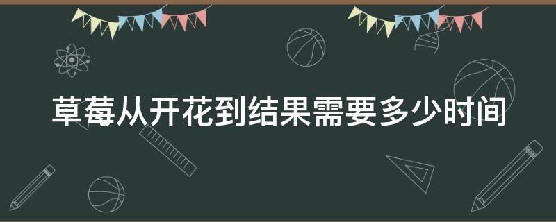 草莓从开花到结果需要多少时间（草莓从开花到结果需要多长时间?）