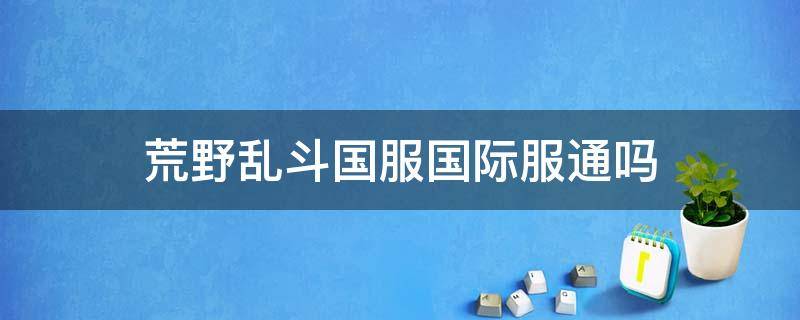 荒野乱斗国服国际服通吗（荒野乱斗国际服和国服能通吗）