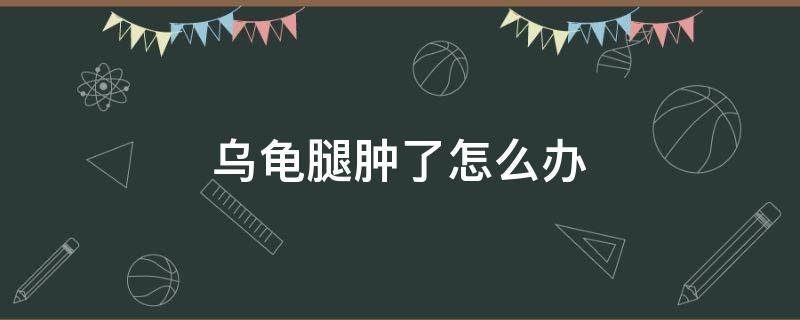 乌龟腿肿了怎么办 乌龟腿浮肿了怎么办