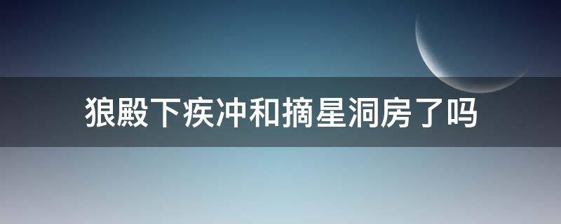 狼殿下疾冲和摘星洞房了吗（狼殿下马摘星和疾冲洞房了吗）