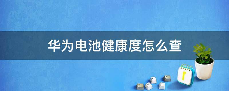 华为电池健康度怎么查 华为电池健康度怎么查 错误报告