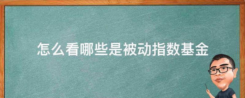 怎么看哪些是被动指数基金 怎么看是不是被动指数基金