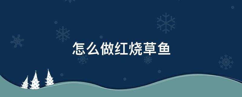 怎么做红烧草鱼 怎么做红烧草鱼好吃又简单