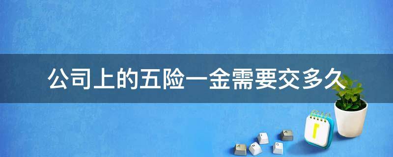 公司上的五险一金需要交多久 公司多久给交五险一金