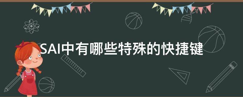 SAI中有哪些特殊的快捷键 sai的各种快捷键