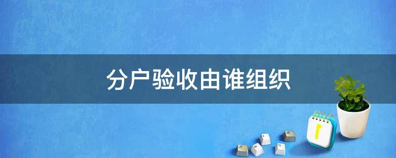 分户验收由谁组织（住宅工程分户验收由谁组织）