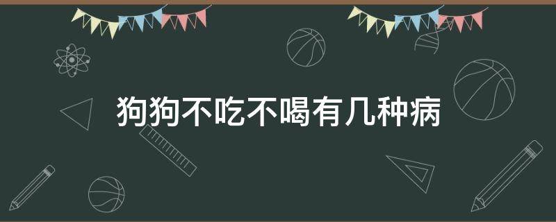 狗狗不吃不喝有几种病（狗不吃不喝什么毛病）