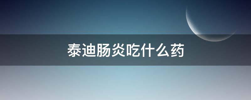 泰迪肠炎吃什么药（泰迪狗急性肠胃炎吃什么药）