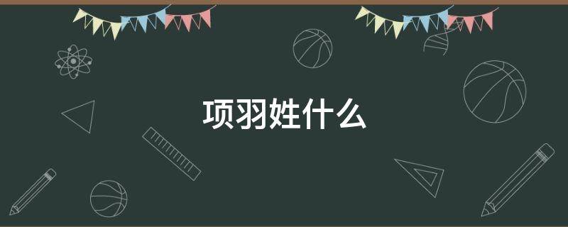 项羽姓什么（项羽姓什么的正确答案）