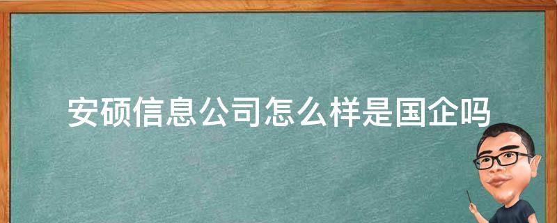 安硕信息公司怎么样是国企吗 安硕信息技术有限公司怎么样