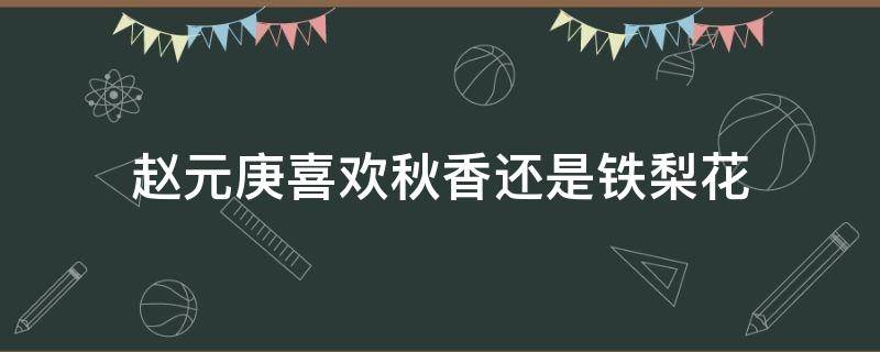 赵元庚喜欢秋香还是铁梨花 铁梨花赵元庚喜欢秋香吗