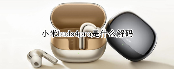 小米buds4pro是什么解码 小米flipbuds pro蓝牙音频解码