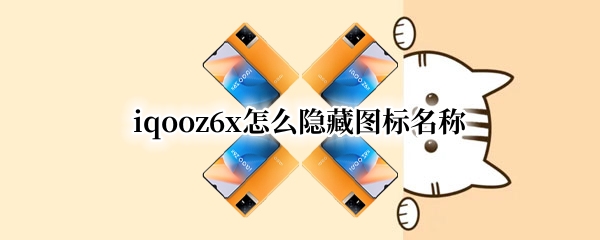 iqooz6x怎么隐藏图标名称（vivox6怎么隐藏图标）