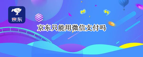 京东只能用微信支付吗（京东是不是只能用微信支付）