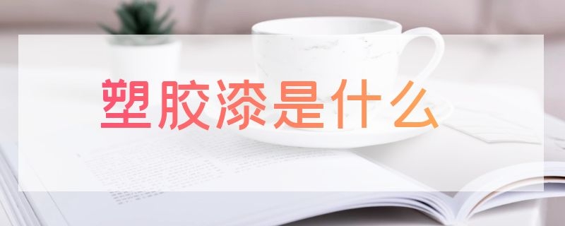 塑胶漆是什么（塑胶漆是属于什么漆）