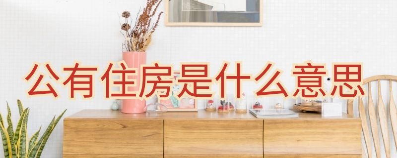 公有住房是什么意思（承租公有住房是什么意思）