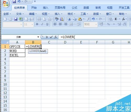 在Excel表格中如何使用Lower函数呢?