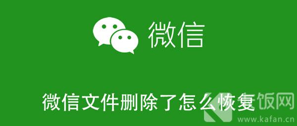 微信文件删除了怎么恢复（微信文件删除了怎么恢复?）