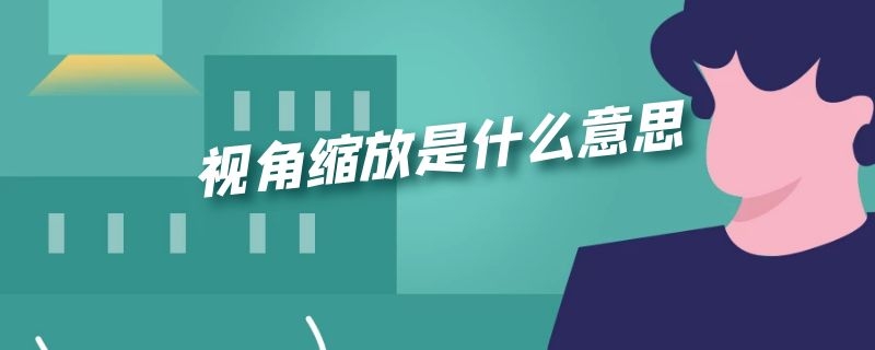 视角缩放是什么意思（视角缩放是什么意思）