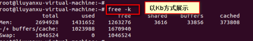 linux下free命令如何使用