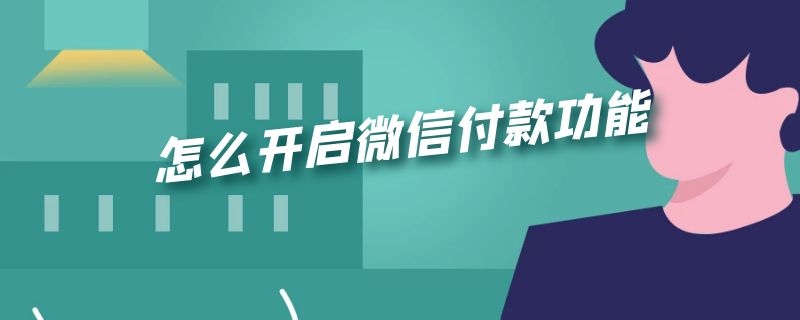 怎么开启微信付款功能(怎么开启微信付款功能设置)