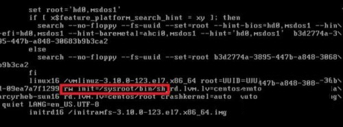 centos7如何进入紧急修复模式?