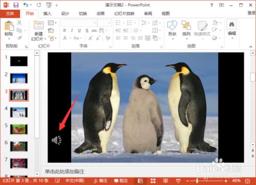 PowerPoint2013中怎么给相册添加音乐