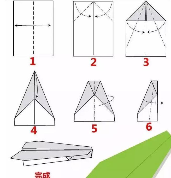 史上*全的空中纸飞机折法