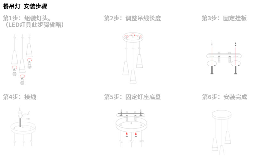 餐厅吊灯怎么安装，才更聚光